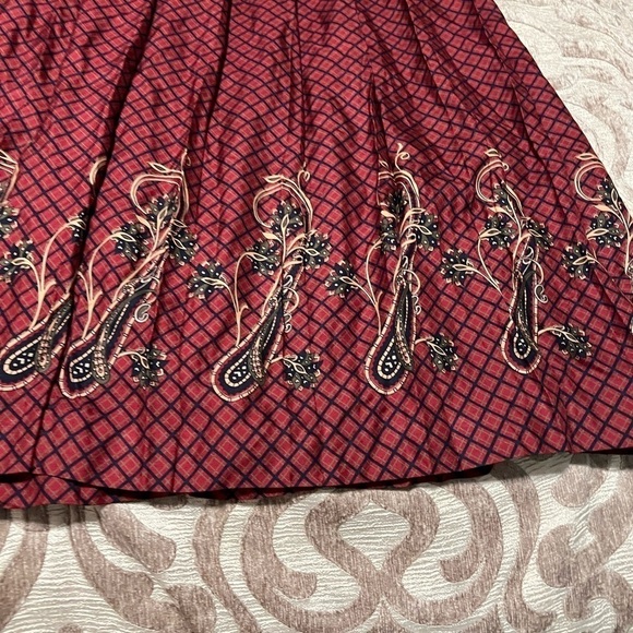 Vintage Eleanor Colton Women's Wine Silk Dress – Size 14 - Picture 9 of 11